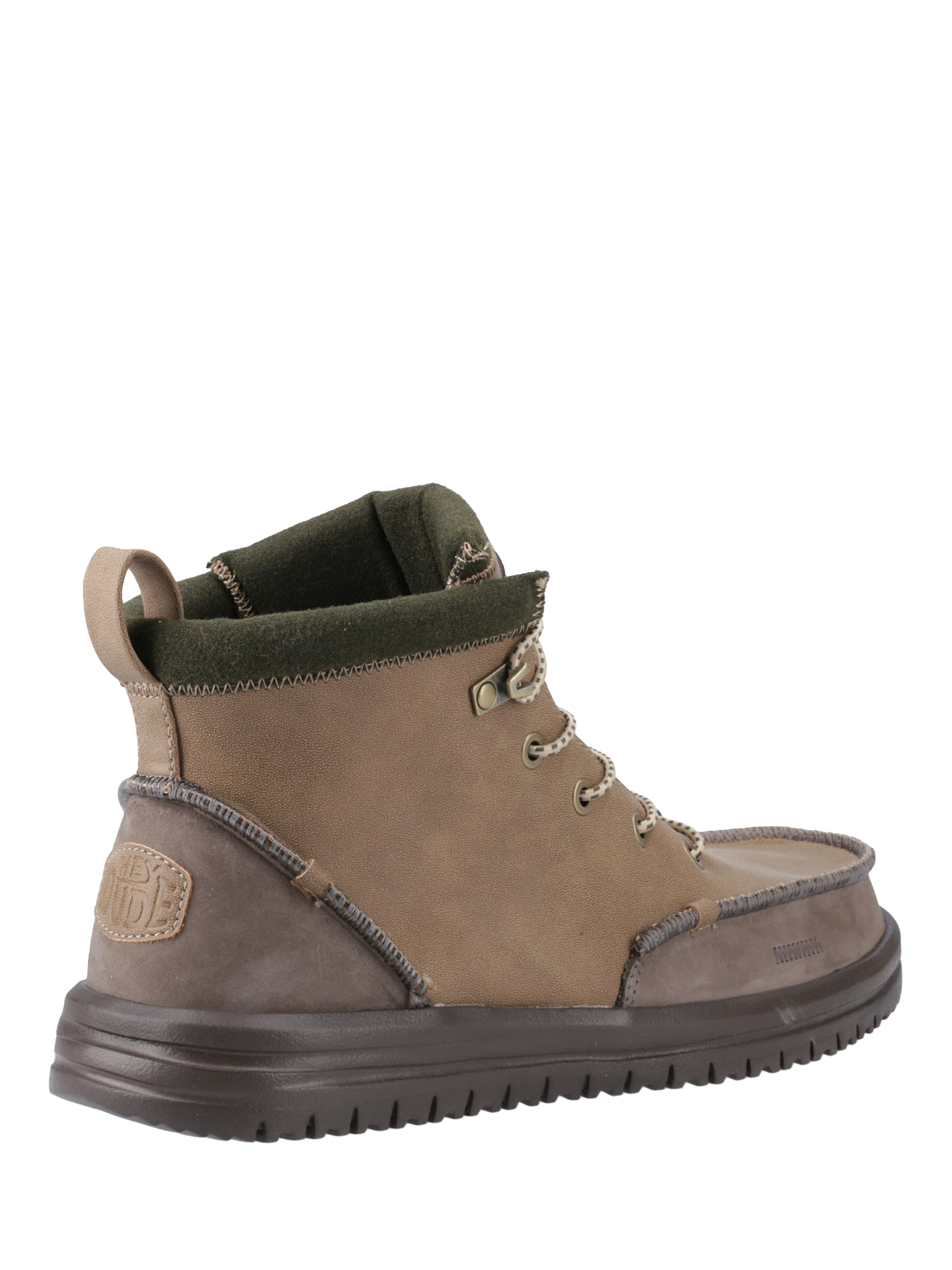 Product image 3 of 4, which shows Hey Dude Bradley Tumbled Classic Ankle Boots, Brown, 7