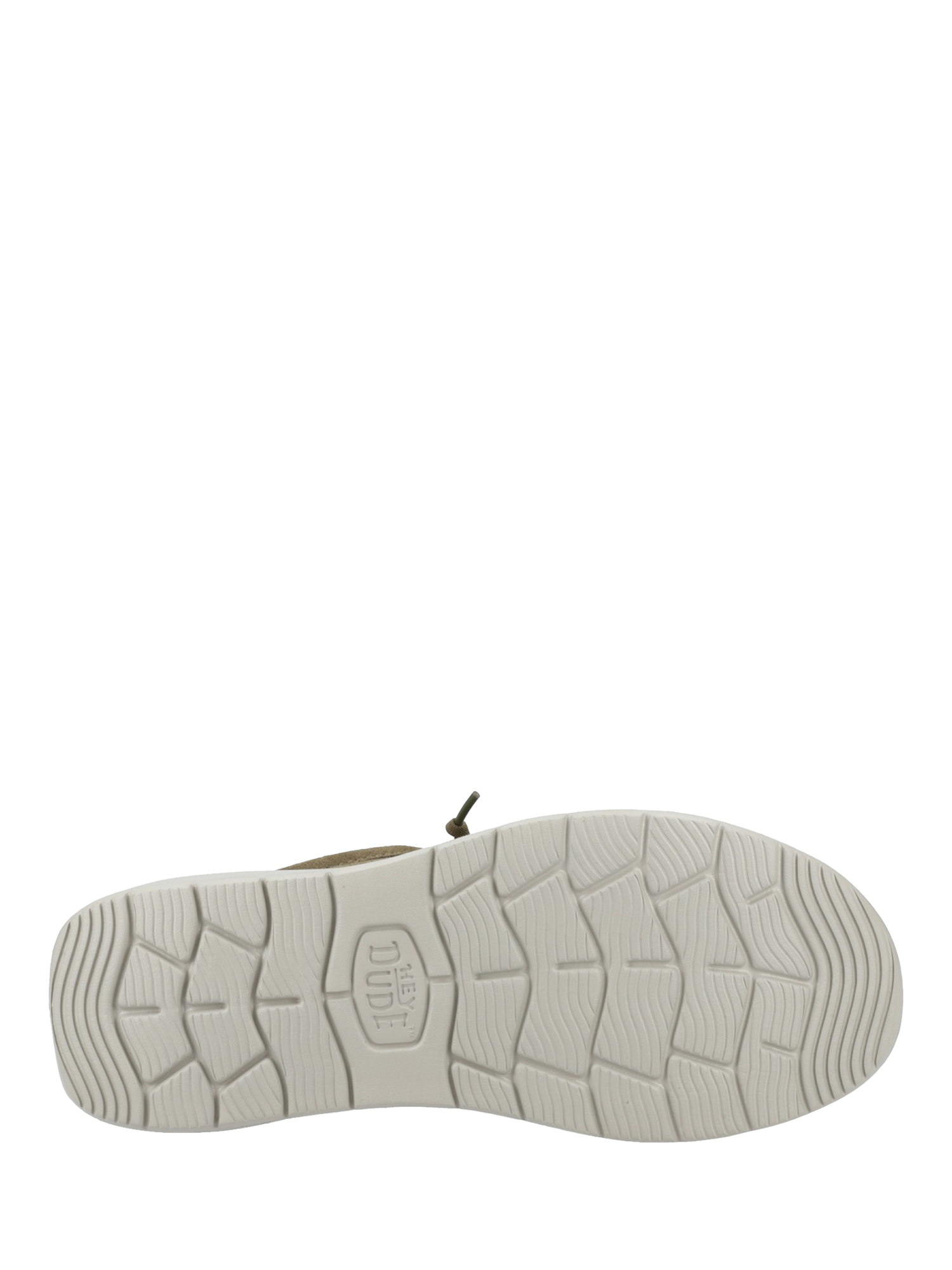 Product image 4 of 4, which shows Hey Dude Wally X Suede Shoes, Dark Olive, 7