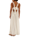 Accessorize Sleeveless Embellished Maxi Dress, Ivory