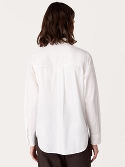 Whistles Relaxed Fit Cotton Buttoned Shirt - view 2, White
