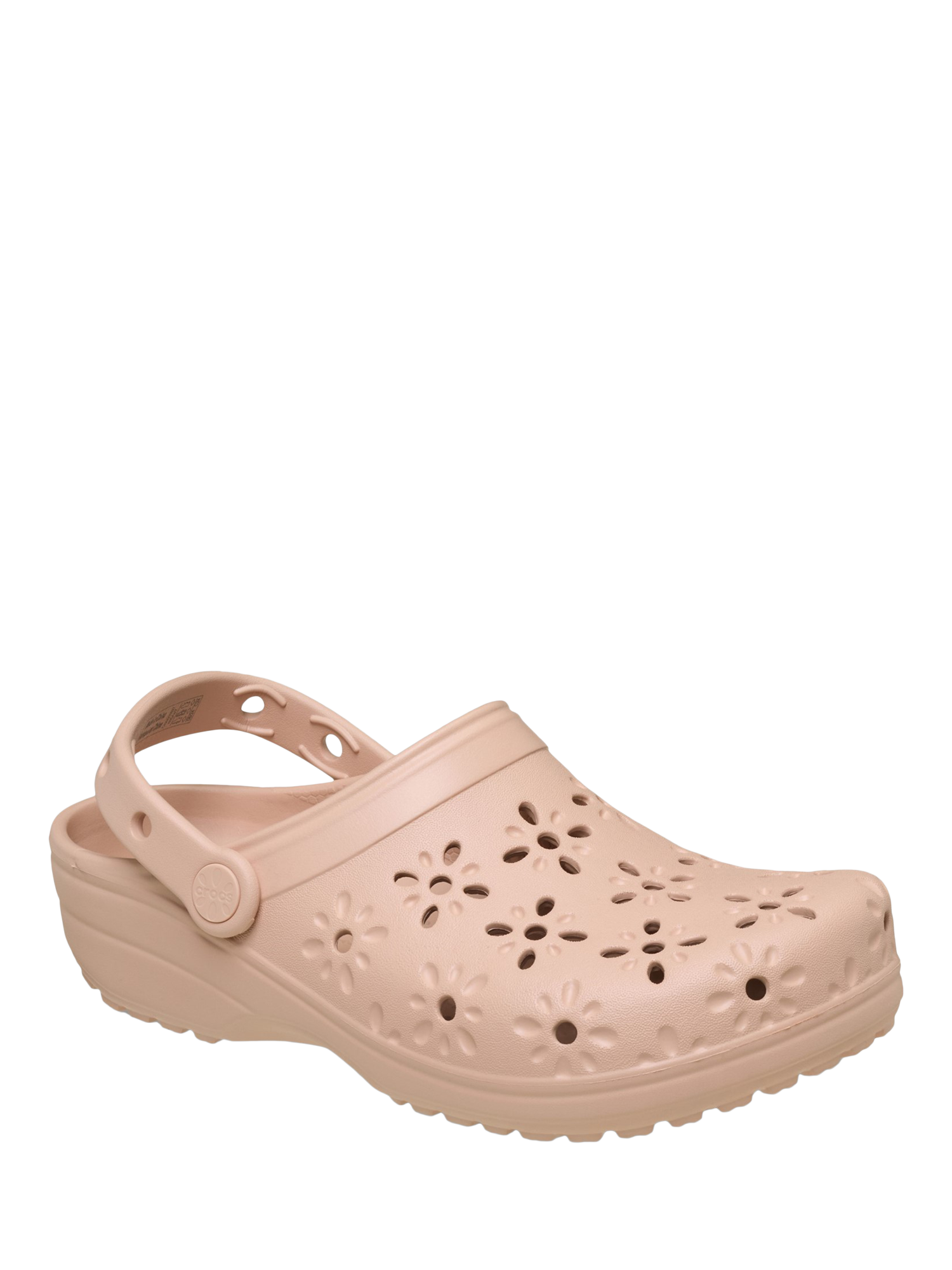 Product image 2 of 6, which shows Crocs Classic Cut Out Clogs, Pink Caramel, 3