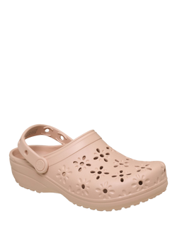 Crocs Classic Cut Out Clogs, Pink Caramel - view 2, Pink Caramel
