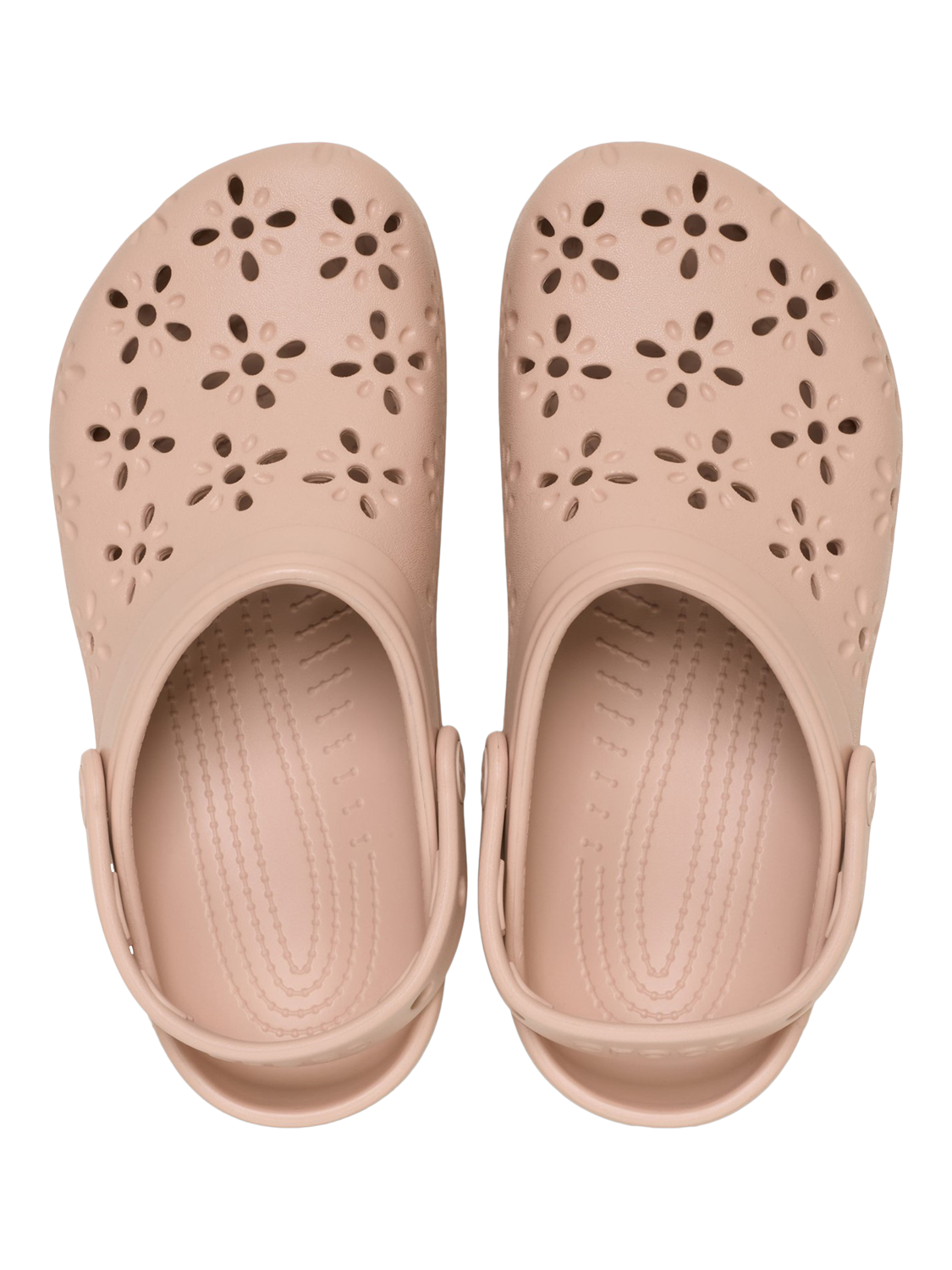 Product image 6 of 6, which shows Crocs Classic Cut Out Clogs, Pink Caramel, 3