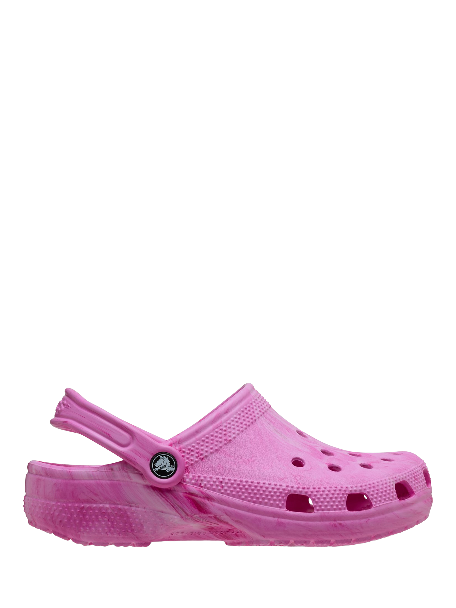 Product image 1 of 6, which shows Crocs Classic Marbled Clogs, Pink, 3