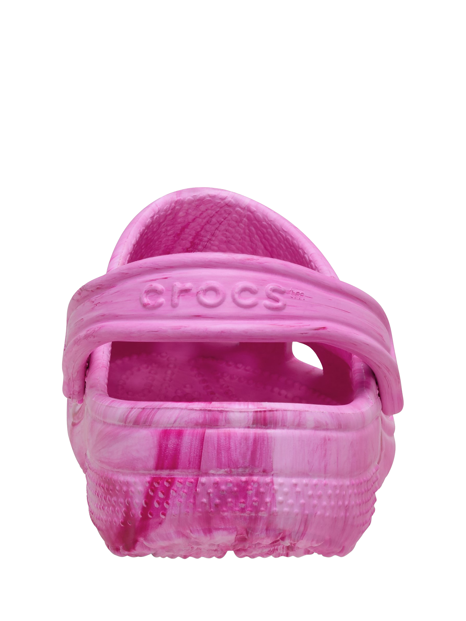 Product image 3 of 6, which shows Crocs Classic Marbled Clogs, Pink, 3