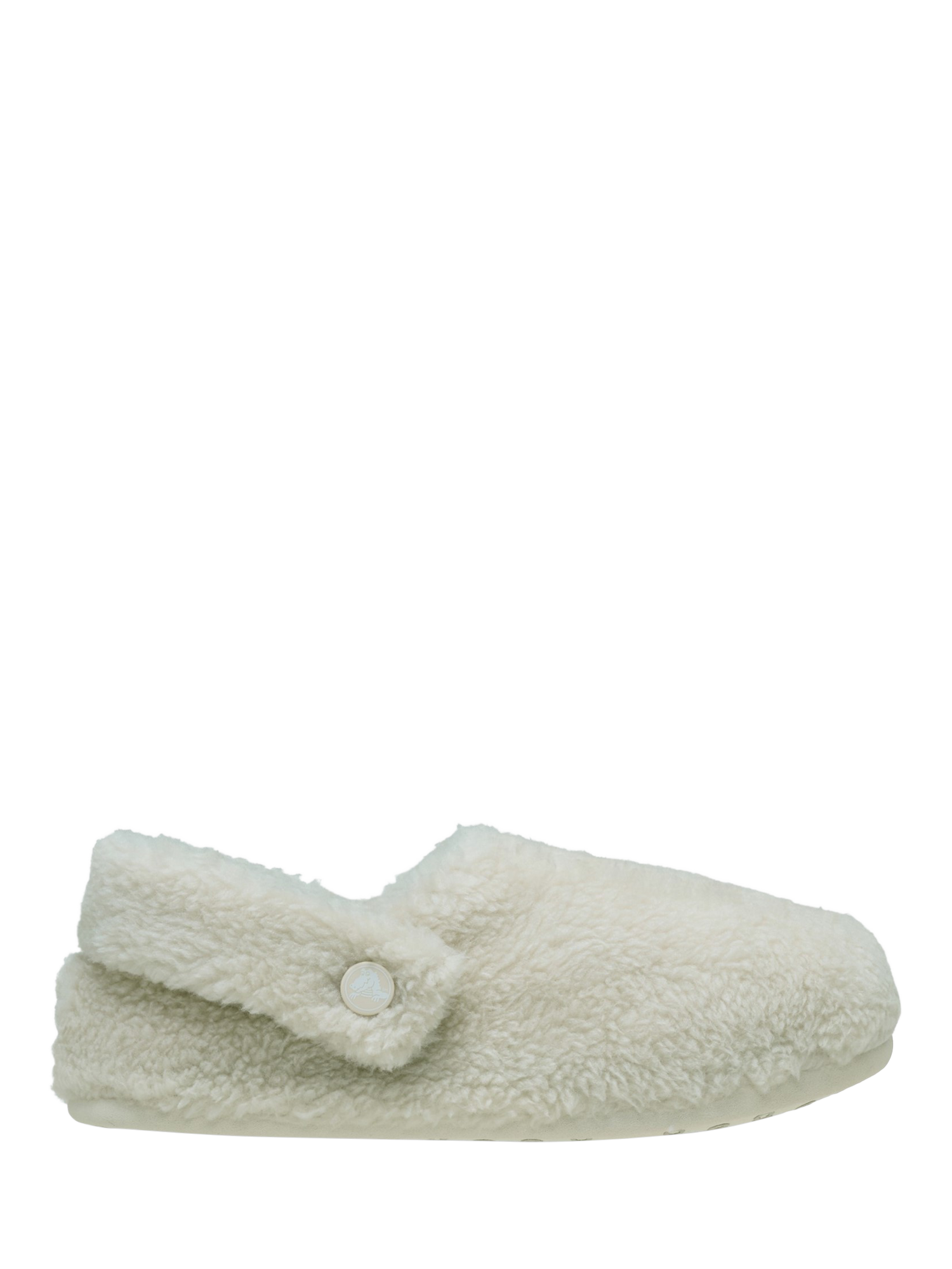 Product image 1 of 6, which shows Crocs Classic Cozzzy Slippers, Stucco, 3