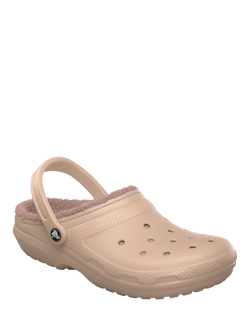 Crocs Classic Lined Clogs - view 2, Pink Caramel
