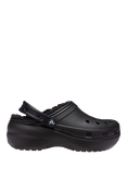 Crocs Classic Lined Platform Clogs, Black