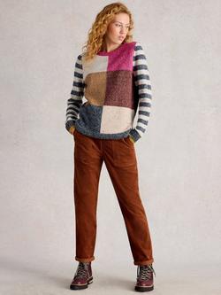 White Stuff Twister Corduroy Trousers, Brown, Brown