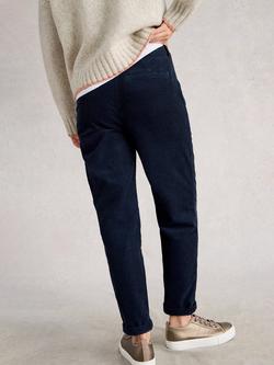White Stuff Twister Corduroy Trousers, Dark Navy - view 2, Dark Navy