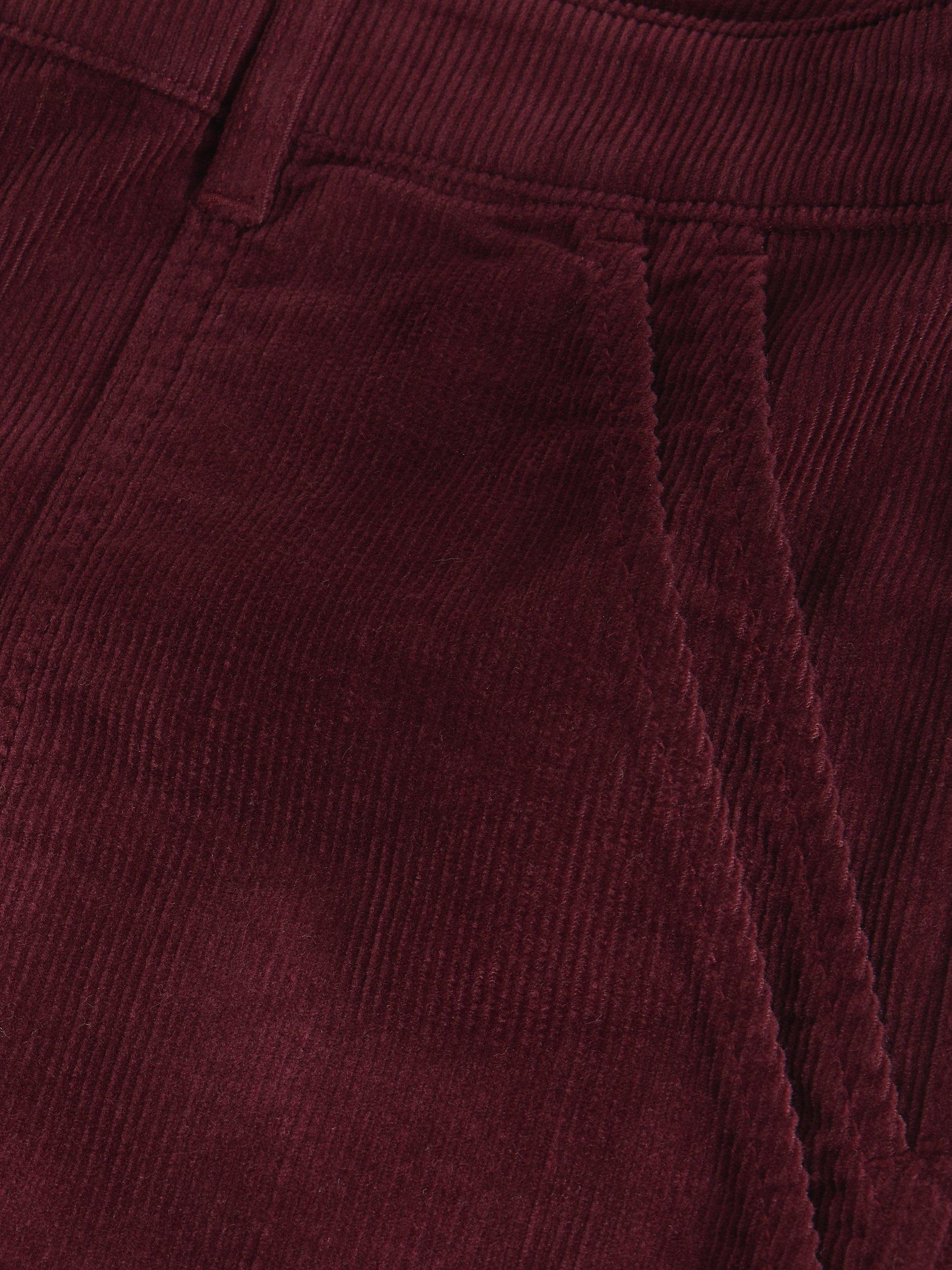 Product image 6 of 6, which shows White Stuff Twister Corduroy Trousers, Dk Plum, 6R
