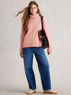 White Stuff Marianna Wool Blend Jumper, Dus Pink