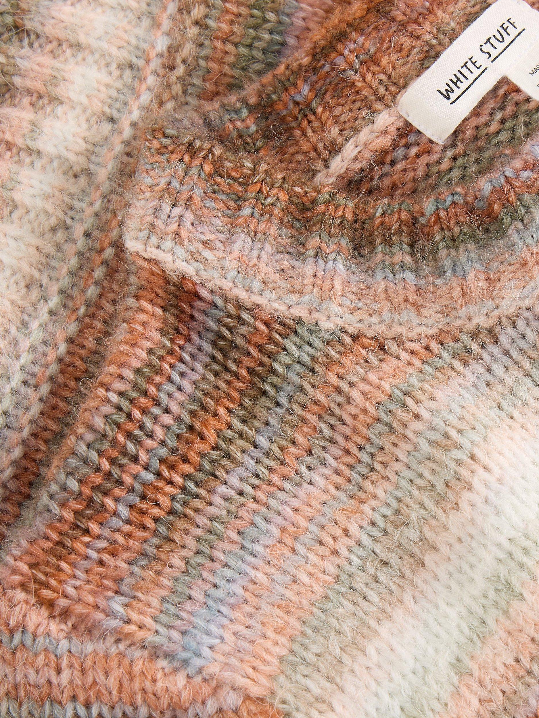 Product image 6 of 6, which shows White Stuff Spacedye Wool Blend Jumper, Natural/Multi, 6