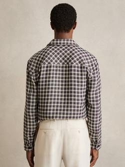 Reiss Ribona Check Shirt - view 2, Navy/White