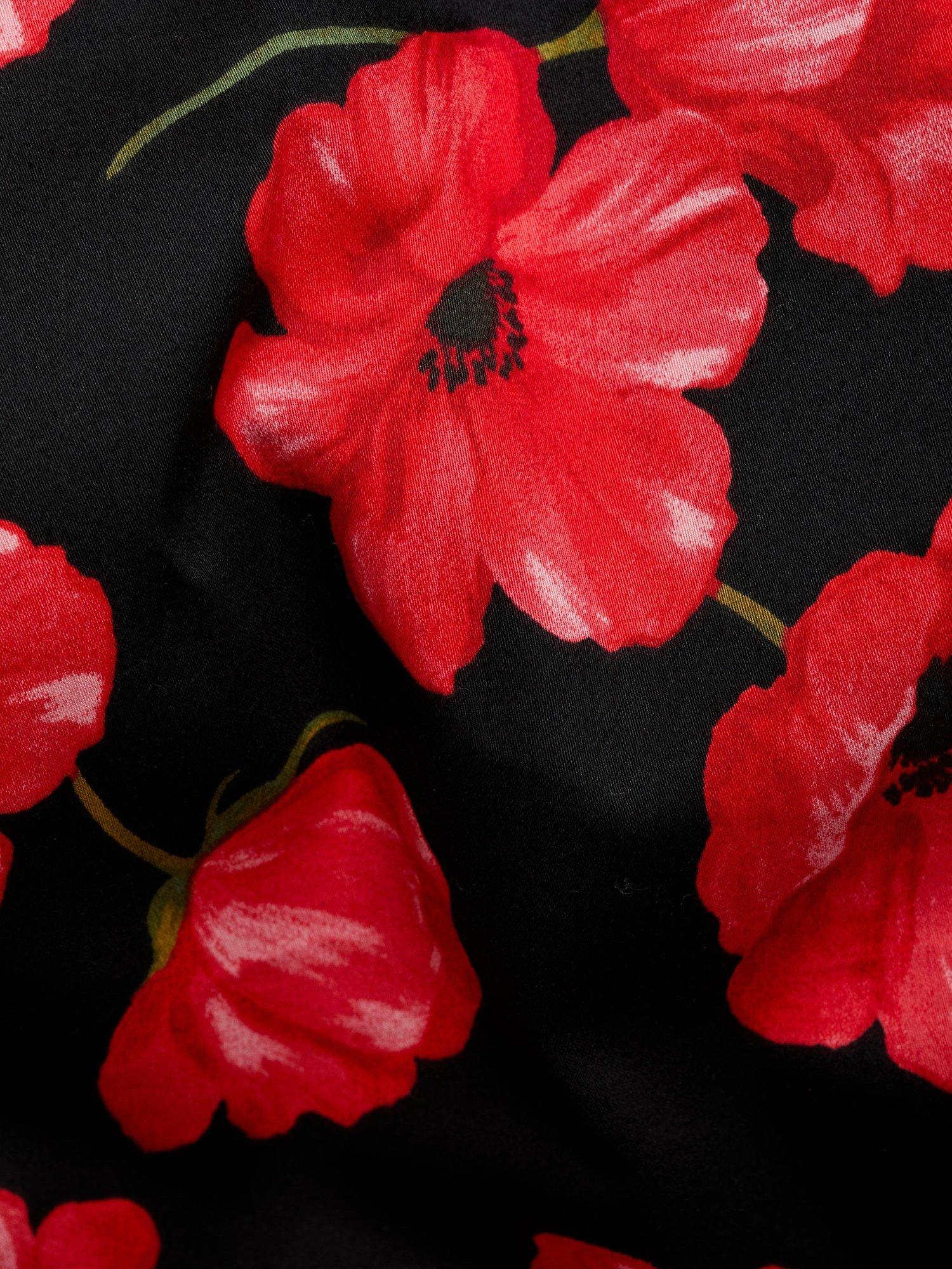 Product image 8 of 8, which shows Mango Ama Floral Mini Dress, Black/Multi, 10