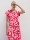 Mango Apple Floral Print Midi Dress