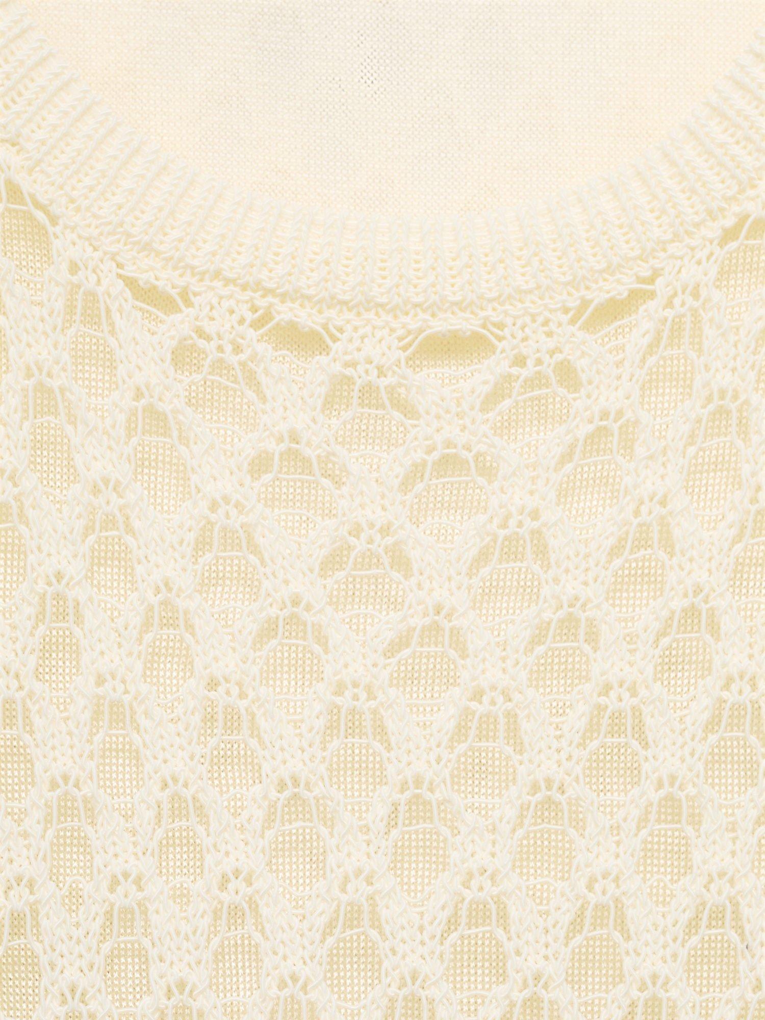 Product image 5 of 8, which shows Mango Juancho Textured Dress, Light Beige, 6