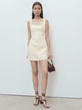 Mango Katy Dress, Light Beige