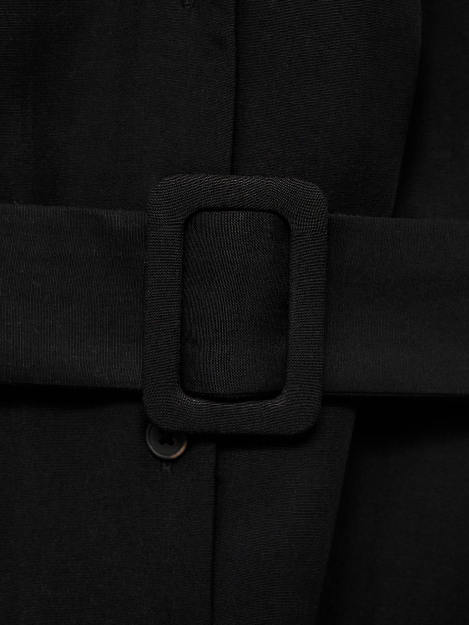 Product image 7 of 7, which shows Mango Lula Sleeveless Midi Dress, Black, 10