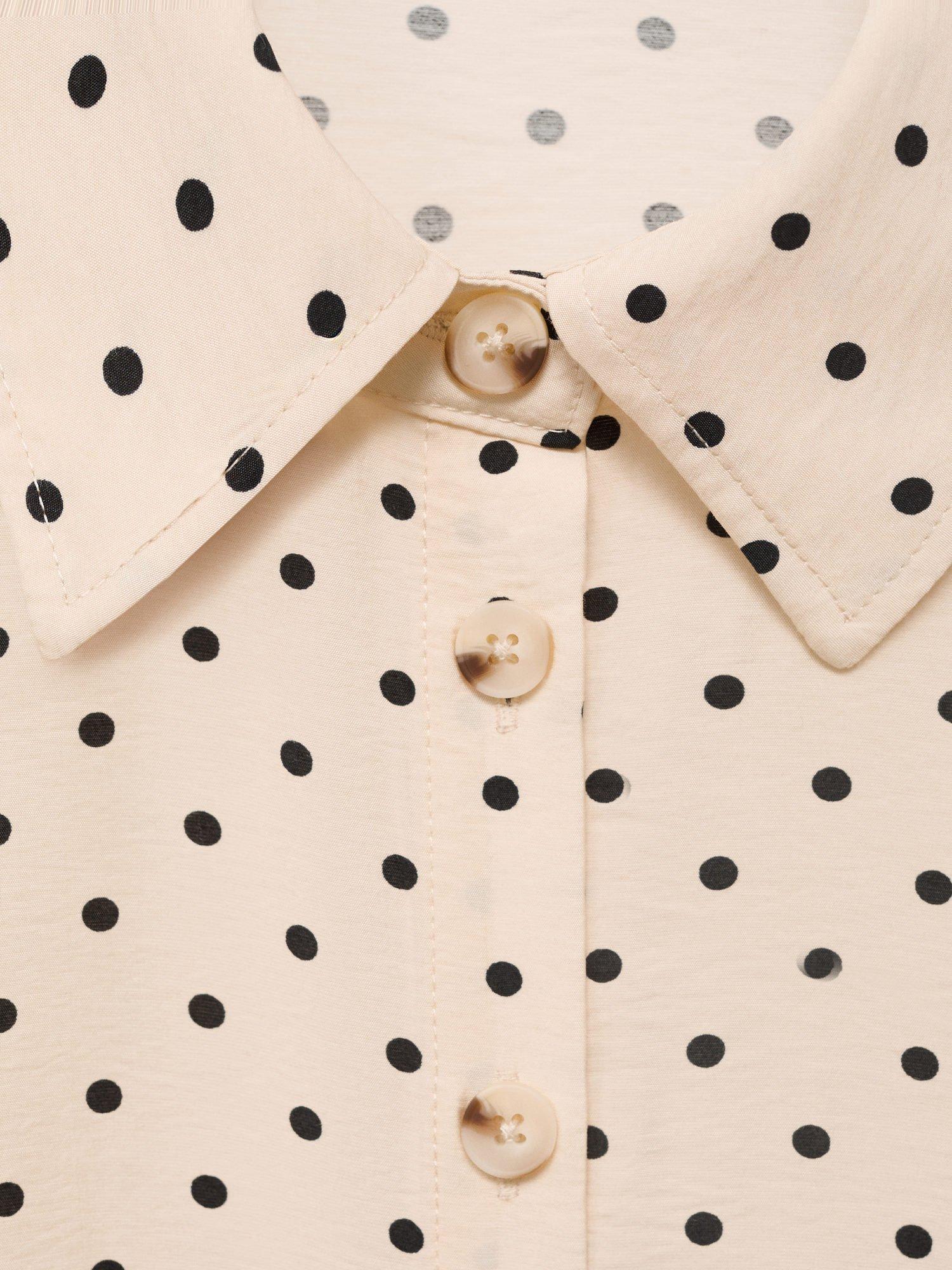 Product image 9 of 9, which shows Mango Show Belt Shirt Dress, Light Beige, 20