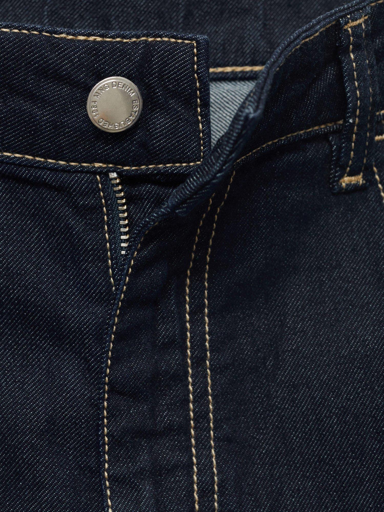 Product image 8 of 8, which shows Mango Joy Wide Leg Jeans, Dark Blue, 6