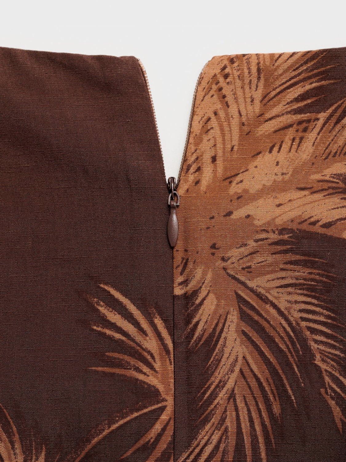Product image 5 of 9, which shows Mango Lana Tie Front Sleeveless Jumpsuit, Brown, XXXL