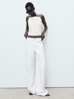 Mango Joy Jeans, White - view 2, White