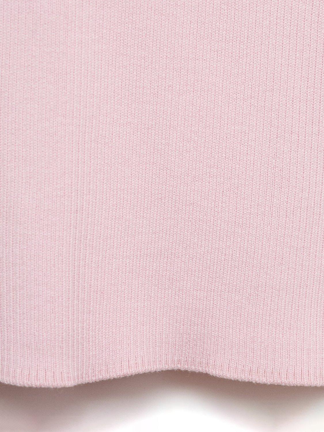Product image 5 of 8, which shows Mango Kiko Scoop Neck Knit Top, Light Pastel Pink, 4XL