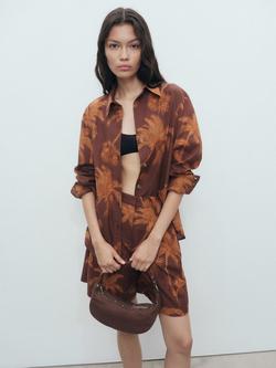Mango Lana Tree Shirt, Brown, Brown