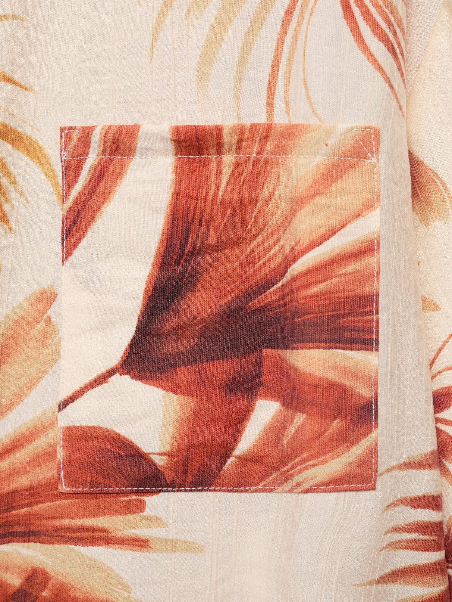 Product image 5 of 7, which shows Mango Palm Wide Sleeve Shirt, Natural White, 10