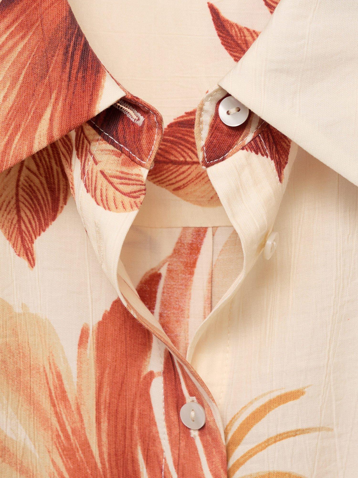 Product image 7 of 7, which shows Mango Palm Wide Sleeve Shirt, Natural White, 10