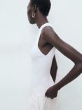 Mango Albert Sleeveless Top, Natural White