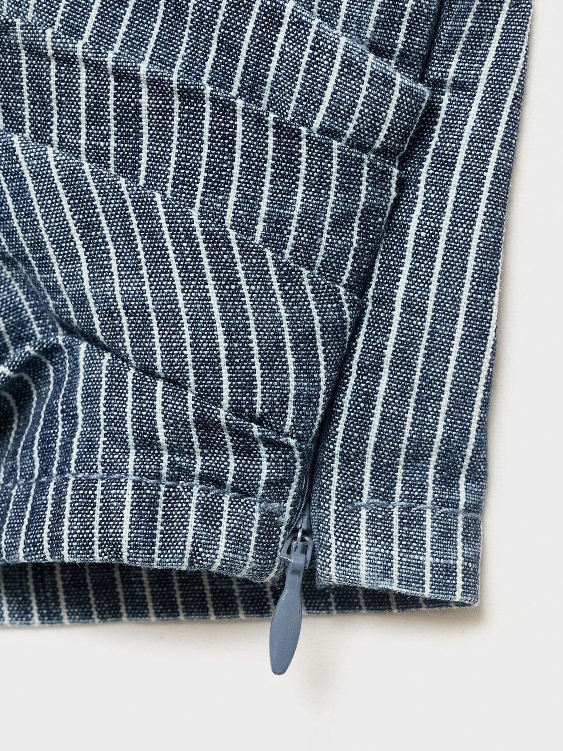 Product image 5 of 7, which shows Mango Blanes Stripe Halterneck Top, Medium Blue, S