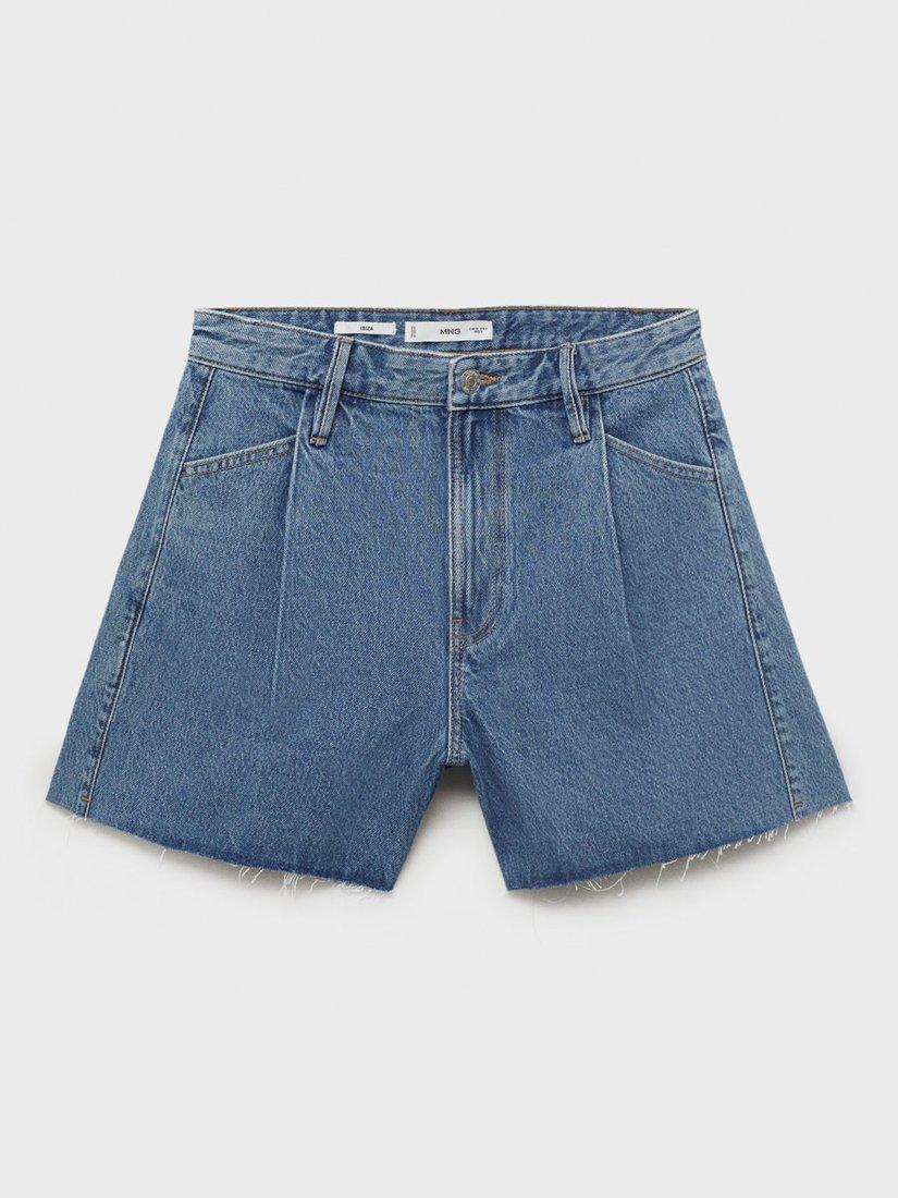 Product image 3 of 8, which shows Mango Ibiza Denim Shorts, Open Blue, 16