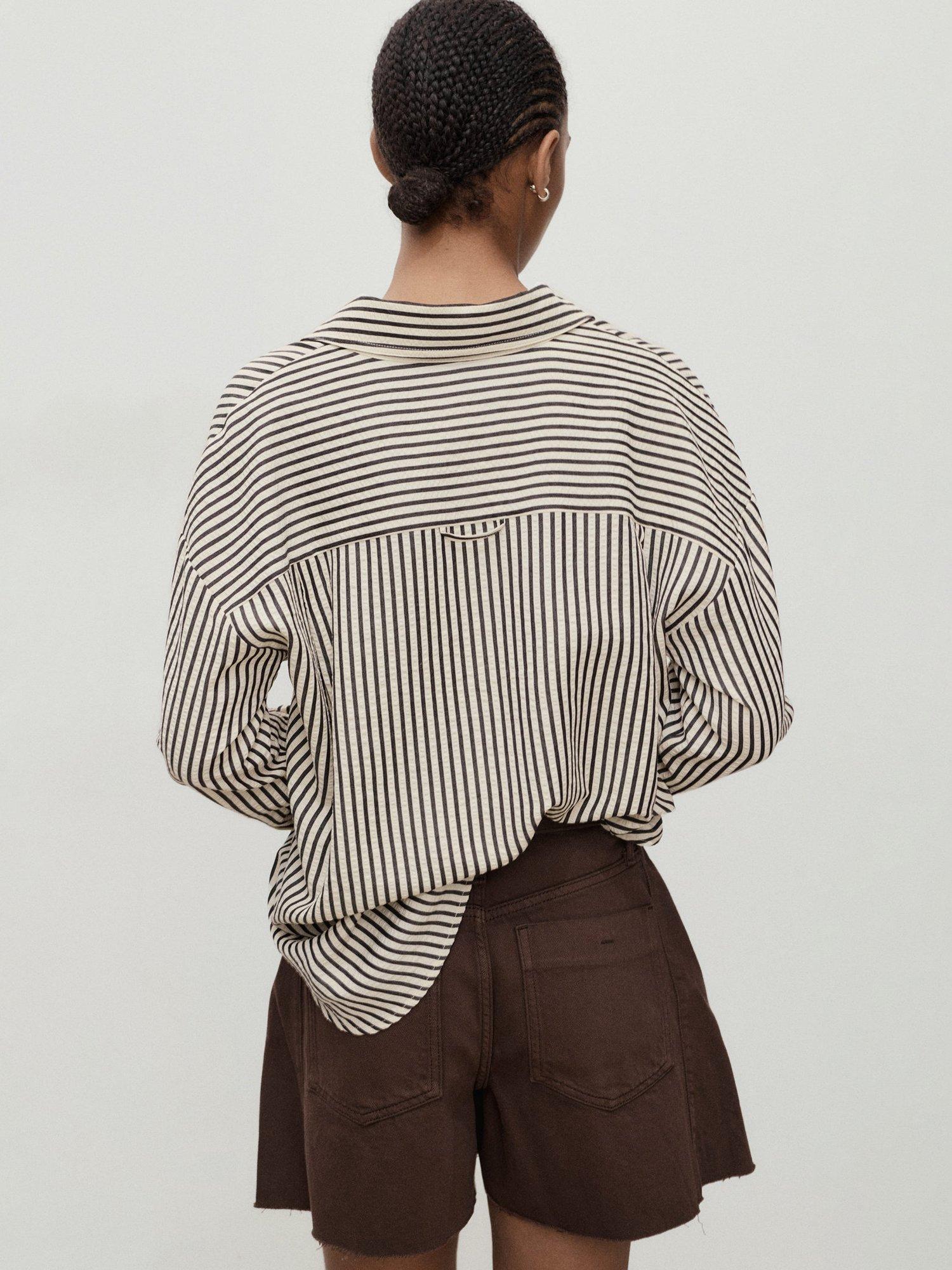 Product image 4 of 7, which shows Mango Ibiza Shorts, Dark Brown, 4