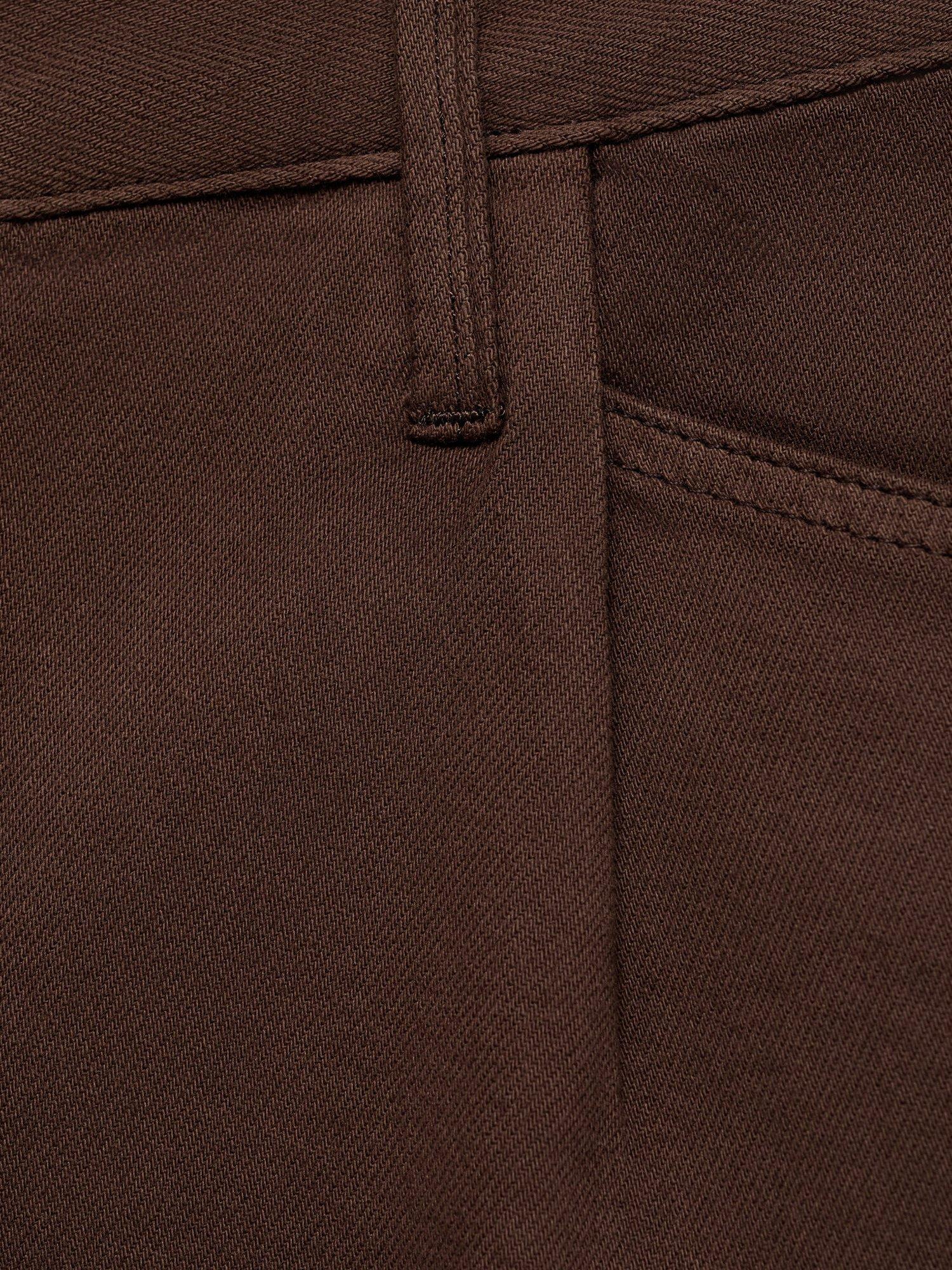 Product image 7 of 7, which shows Mango Ibiza Shorts, Dark Brown, 4
