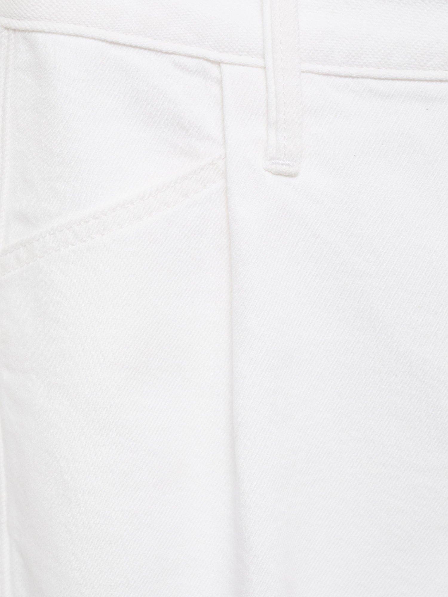 Product image 5 of 6, which shows Mango Ibiza Denim Shorts, White, 6