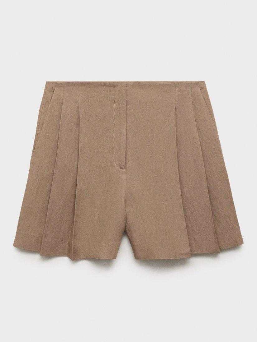 Product image 3 of 7, which shows Mango Teresa Bermuda Shorts, Brown, 10