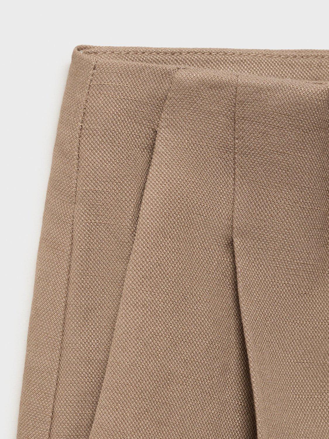 Product image 7 of 7, which shows Mango Teresa Bermuda Shorts, Brown, 10