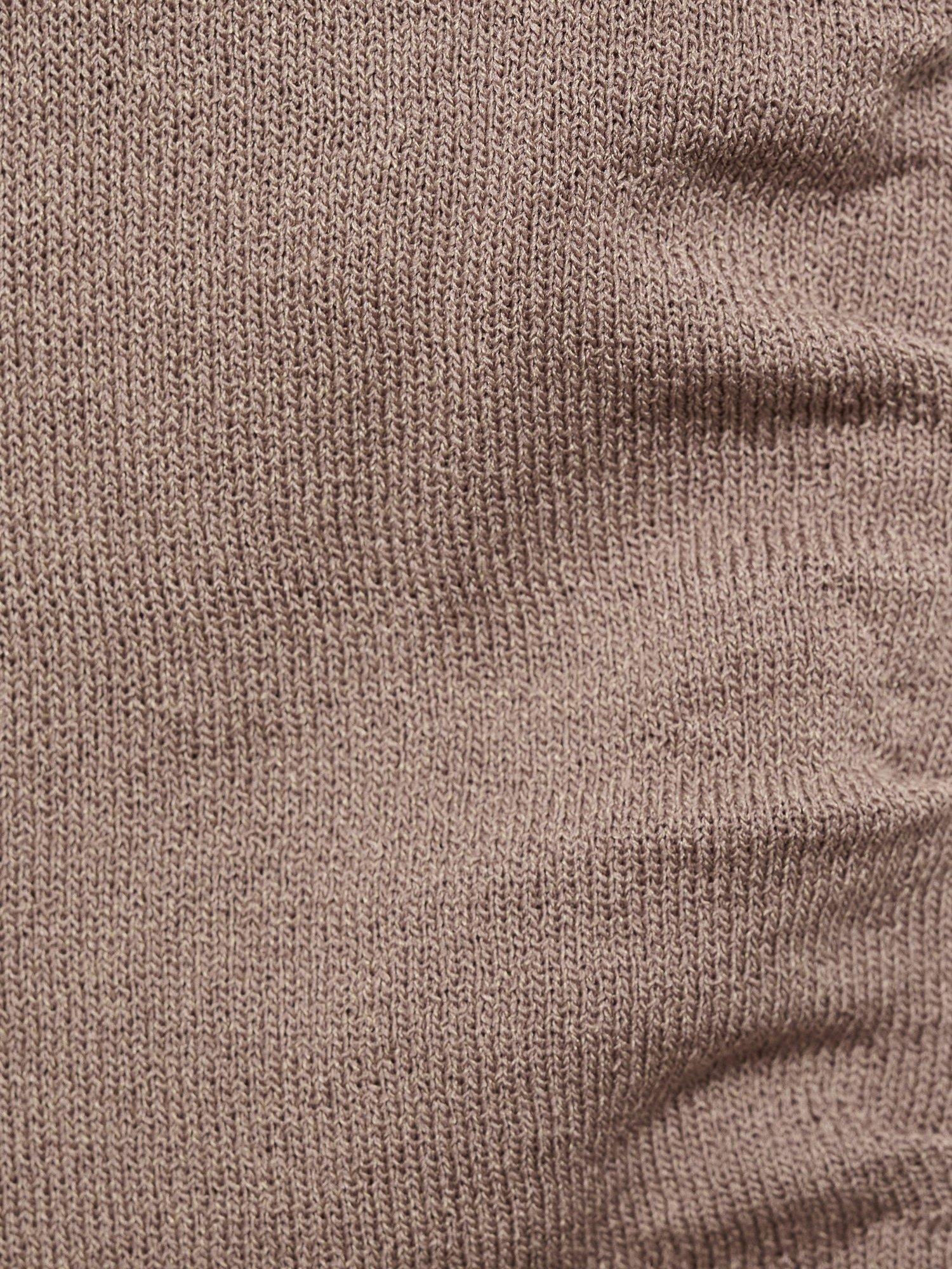 Product image 5 of 8, which shows Mango Ruladito Ruched Top, Pastel Brown, L