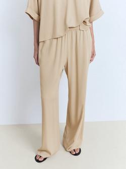 Mango Vivie Tailored Trousers, Light Beige