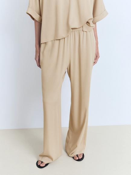 Mango Vivie Tailored Trousers, Light Beige