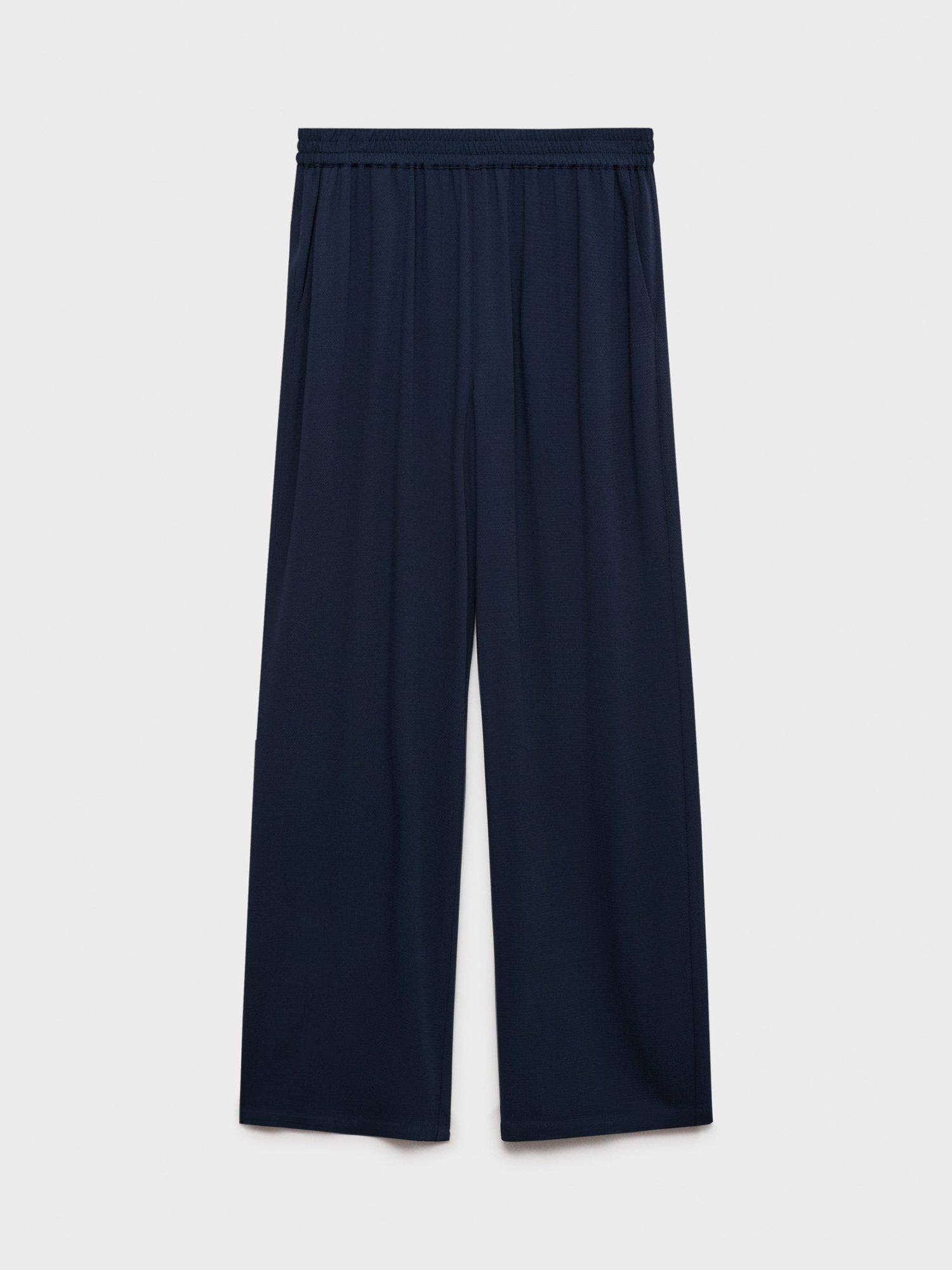 Product image 3 of 7, which shows Mango Vivie Tailored Trousers, Navy, XS