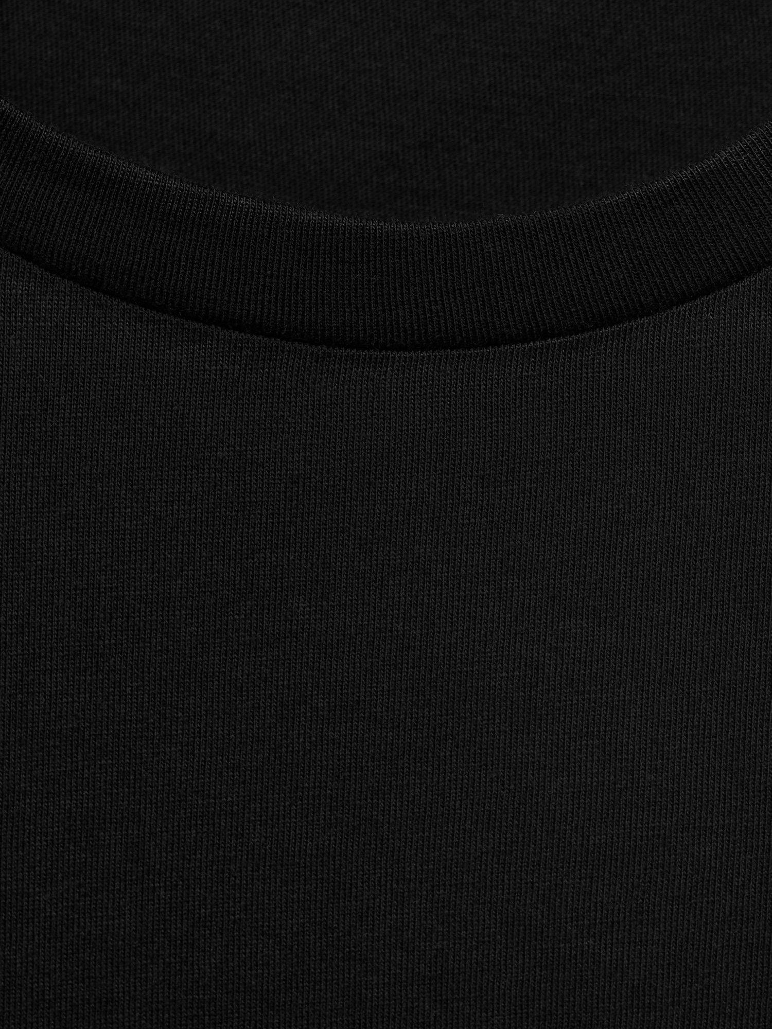 Product image 9 of 9, which shows Mango Chals Crew Neck T-Shirt, Black, M