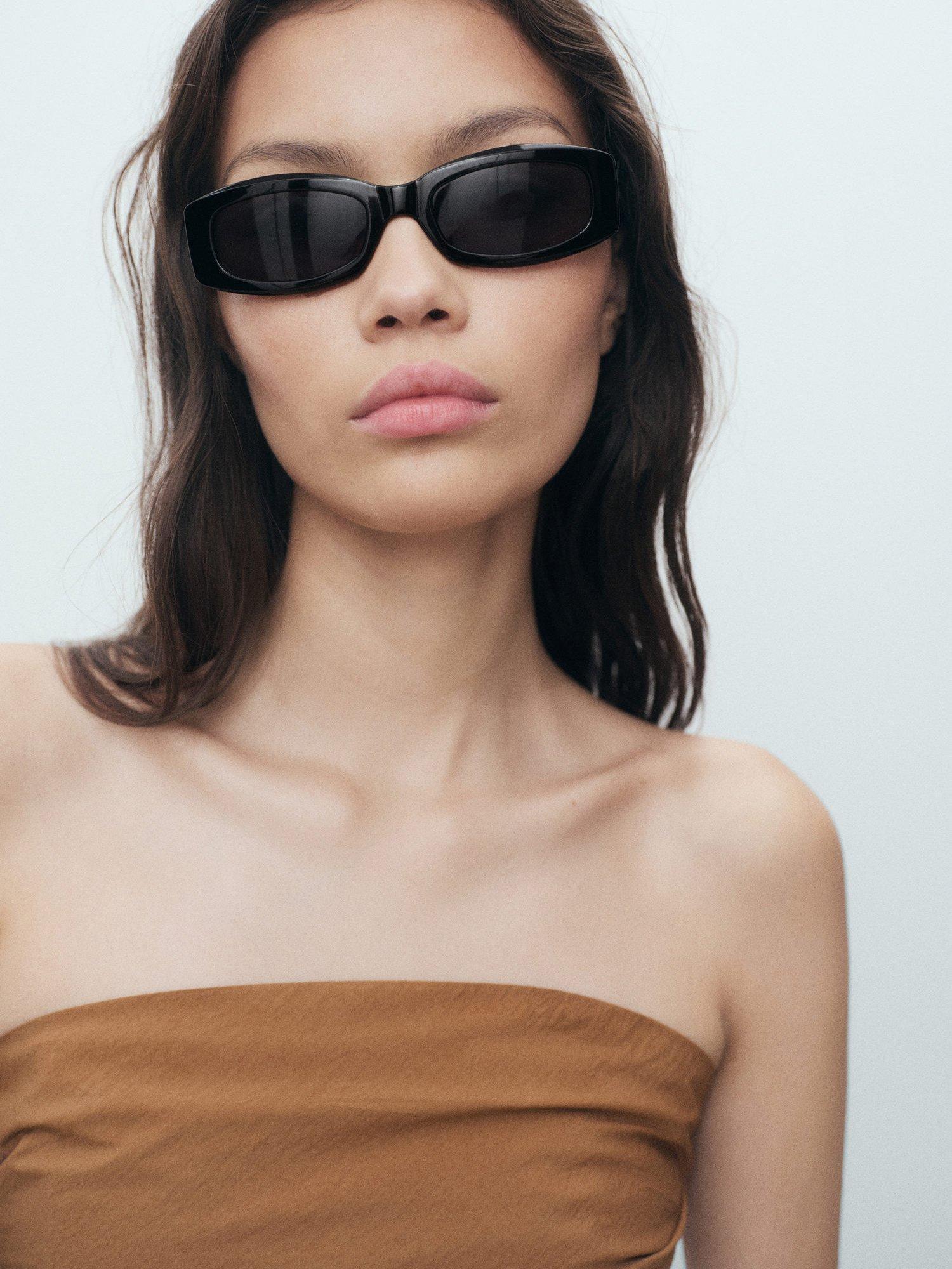 Product image 6 of 7, which shows Mango Jymmy Cotton Blend Sleeveless Bandeau Top, Brown, L