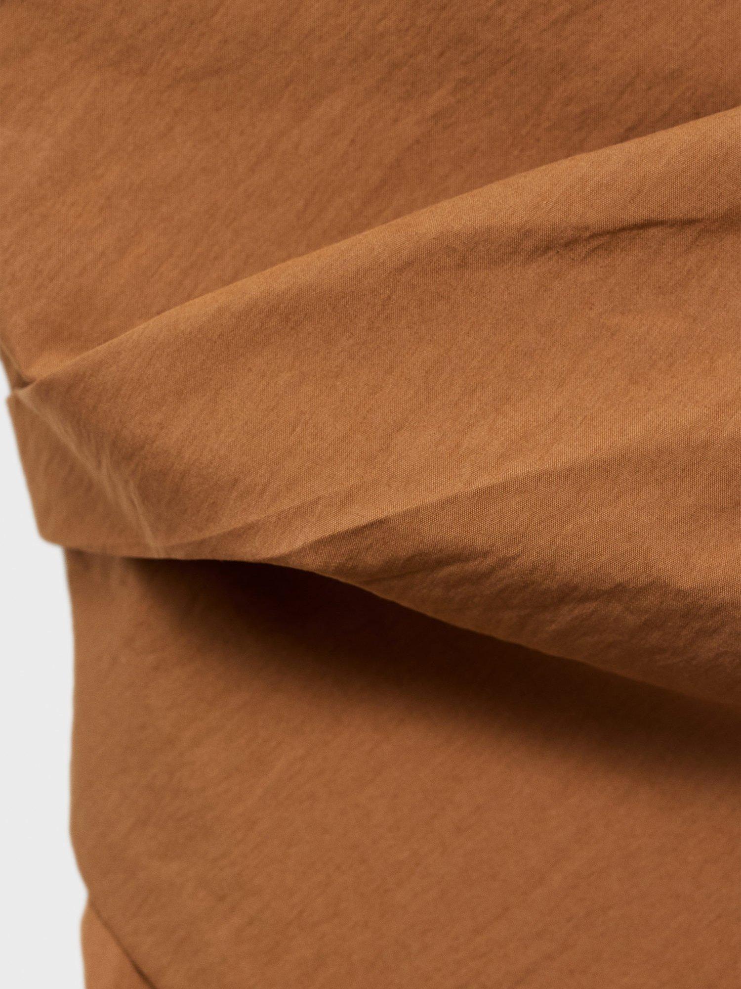 Product image 7 of 7, which shows Mango Jymmy Cotton Blend Sleeveless Bandeau Top, Brown, L