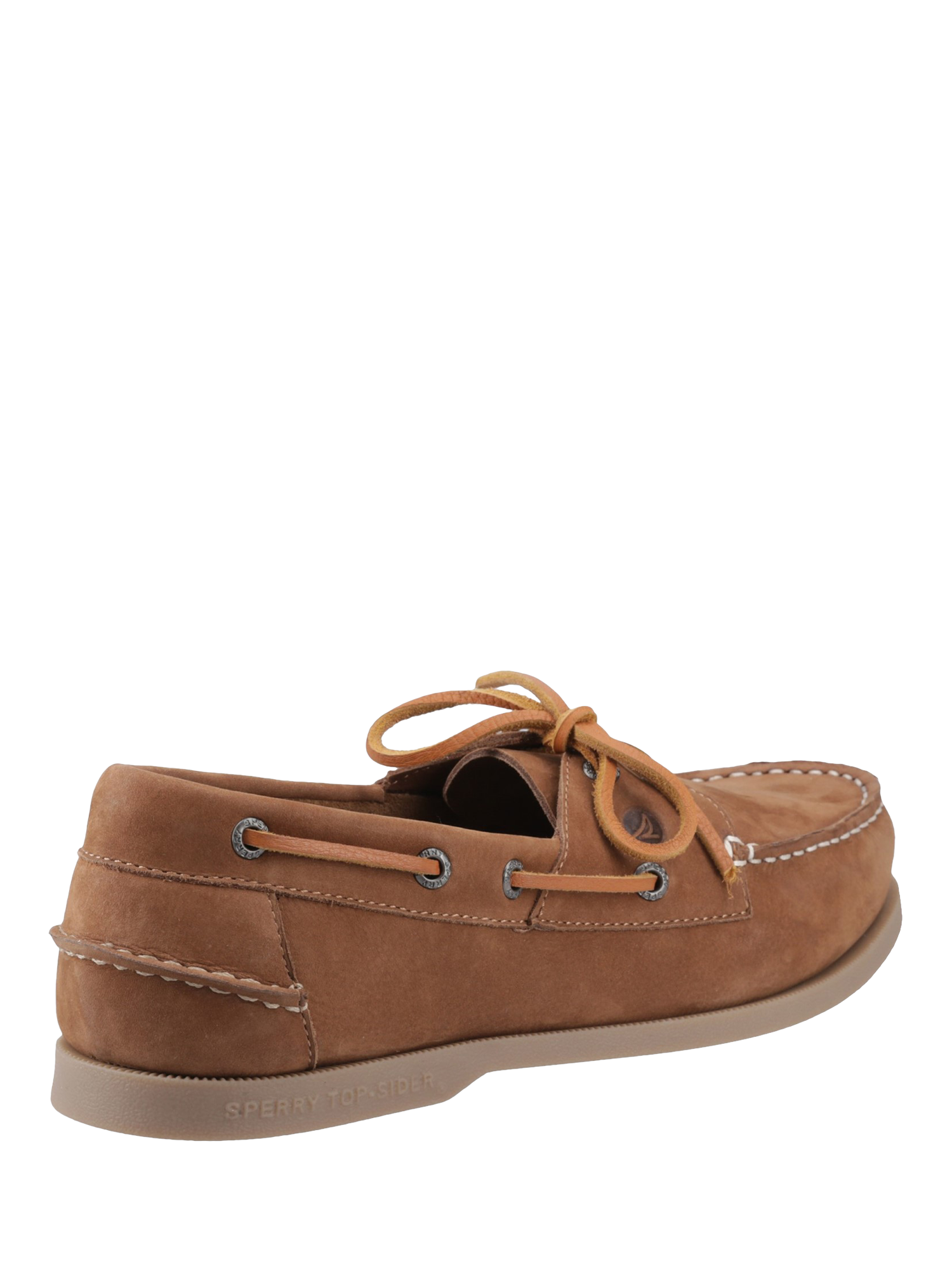 Product image 3 of 4, which shows Sperry Tacoma Leather Boat Shoes, Tan, 7