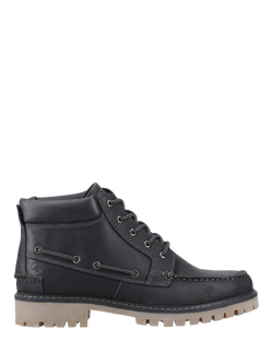 Sperry Leather Baltimore Lace Up Boots, Black