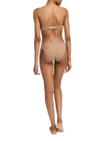Nudea Organic Cotton Mini Knickers, Pack of 2, Mocha
