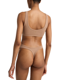 Nudea Organic Cotton Thong, Pack of 2, Mocha
